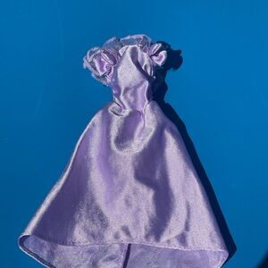 Barbie Vintage 1980’s Lilac Satin Doll Dress